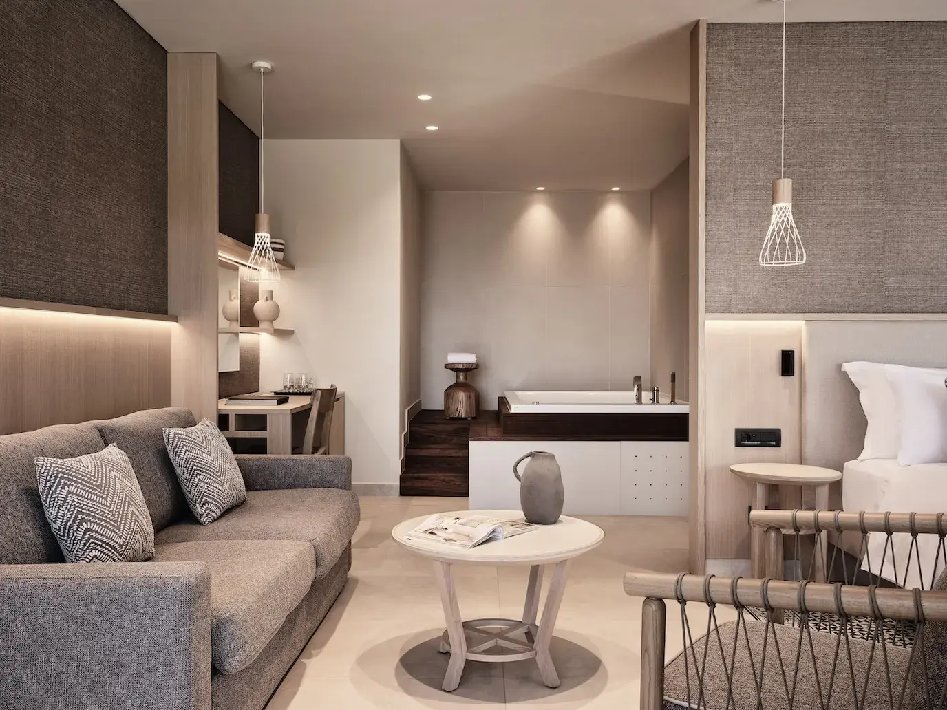 One-Bedroom Panoramic Suite with Sea View, Private Pool & Jacuzzi